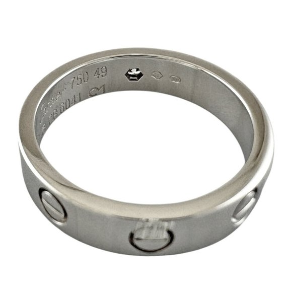 CARTIER Love 1P Diamond Ring 18K Size 4.75 #49 ⭐ - Picture 5 of 7